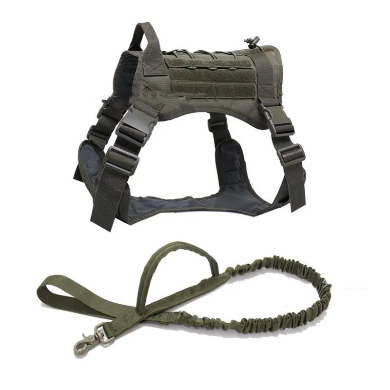 Tactical Dog Harness & Leash Set
