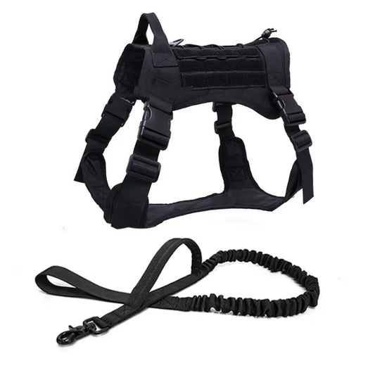 Tactical Dog Harness & Leash Set